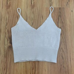 Brandy Melville Pink Knit Tank Top